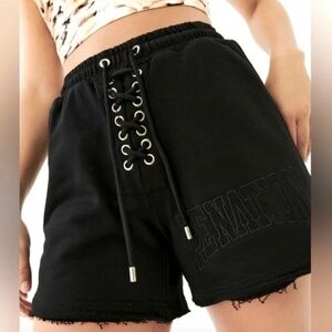 NWT - P.E Nation Black with Gold Boxing Shorts